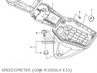 SPEEDOMETER (GSX-R1000L4 E33) - GSXR1000 2014 (L4) USA (E03)