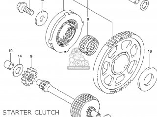 STARTER CLUTCH - GSXR1000 2014 (L4) USA (E03)