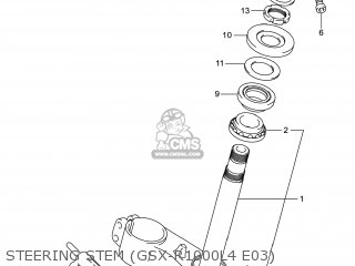 STEERING STEM (GSX-R1000L4 E03) - GSXR1000 2014 (L4) USA (E03)