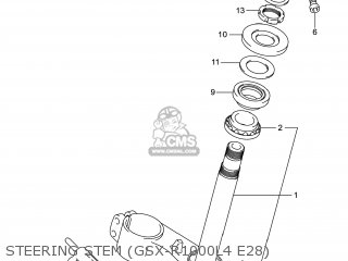 STEERING STEM (GSX-R1000L4 E28) - GSXR1000 2014 (L4) USA (E03)