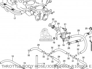 THROTTLE BODY HOSE/JOINT (GSX-R1000L4 E33) - GSXR1000 2014 (L4) USA (E03)