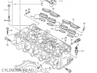CYLINDER HEAD - GSXR1000Z 2003 (K3) USA (E03)