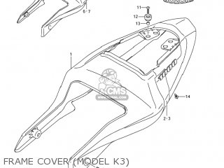 FRAME COVER (MODEL K3) - GSXR1000Z 2003 (K3) USA (E03)