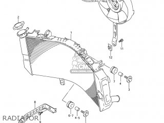 RADIATOR - GSXR1000Z 2003 (K3) USA (E03)