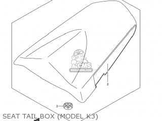 SEAT TAIL BOX (MODEL K3) - GSXR1000Z 2003 (K3) USA (E03)