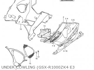 UNDER COWLING (GSX-R1000ZK4 E3 - GSXR1000Z 2003 (K3) USA (E03)