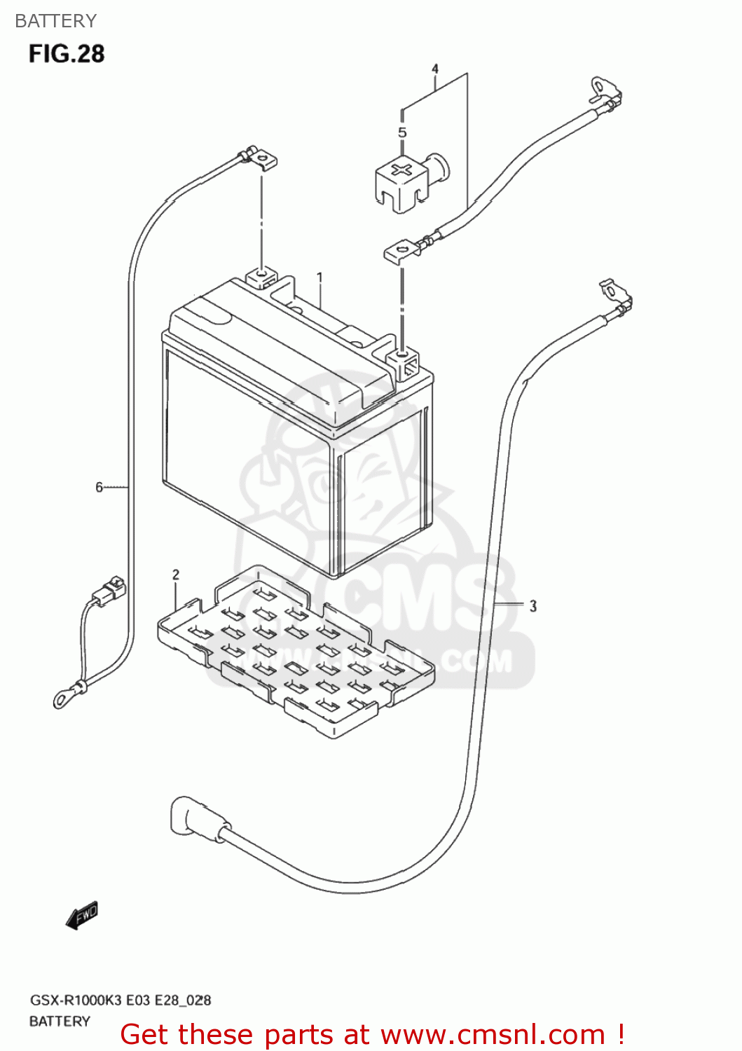 BATTERY GSXR1000Z 2004 (K4) USA (E03)
