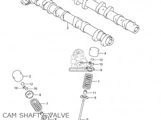 CAM SHAFT - VALVE - GSXR1000Z 2004 (K4) USA (E03)