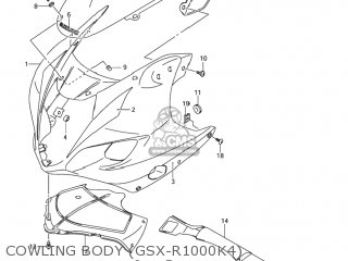 COWLING BODY (GSX-R1000K4) - GSXR1000Z 2004 (K4) USA (E03)