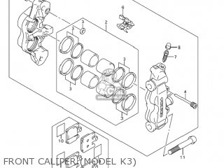 FRONT CALIPER (MODEL K3) - GSXR1000Z 2004 (K4) USA (E03)