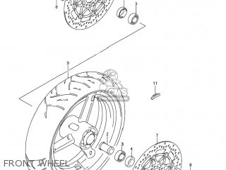 FRONT WHEEL - GSXR1000Z 2004 (K4) USA (E03)