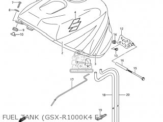 FUEL TANK (GSX-R1000K4 E3 - GSXR1000Z 2004 (K4) USA (E03)