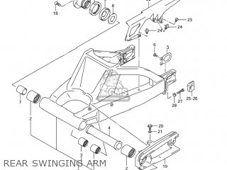 REAR SWINGING ARM - GSXR1000Z 2004 (K4) USA (E03)
