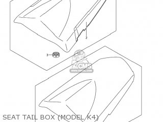 SEAT TAIL BOX (MODEL K4) - GSXR1000Z 2004 (K4) USA (E03)
