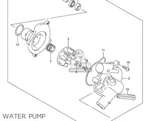WATER PUMP - GSXR1000Z 2004 (K4) USA (E03)
