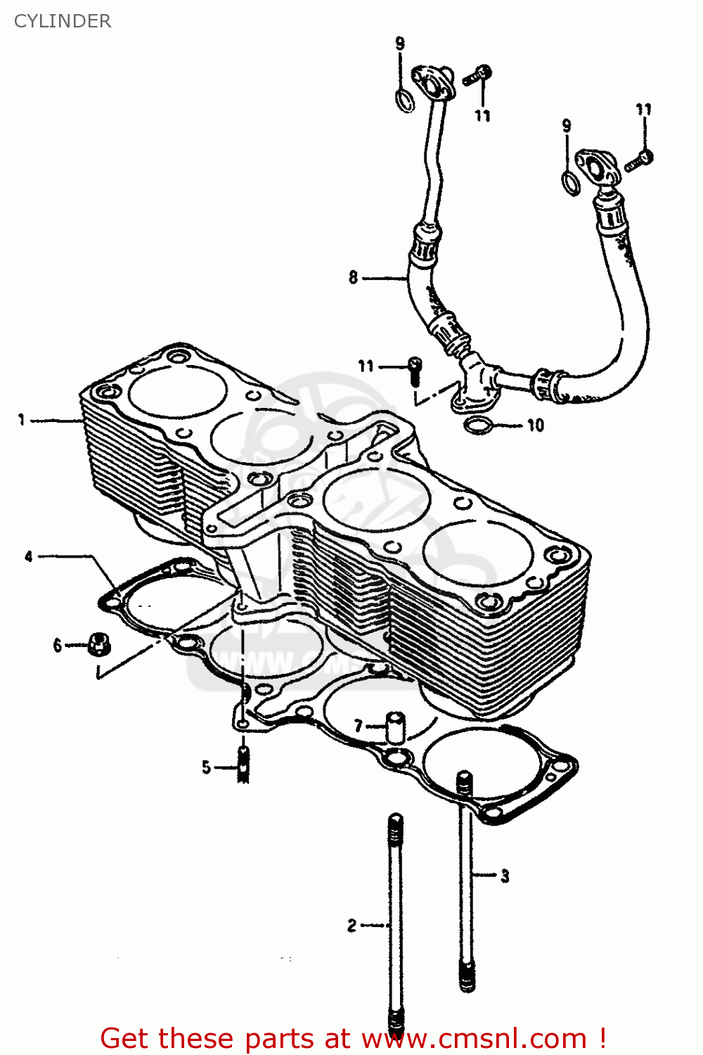 CYLINDER GSXR1100 1986 (G) (E01 E02 4 6 15 16 17 18 21 22 24 25 34 39 53)