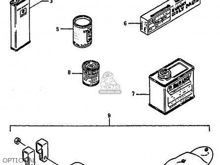 OPTIONAL - GSXR1100 1986 (G) (E01 E02 4 6 15 16 17 18 21 22 24 25 34 39 53)
