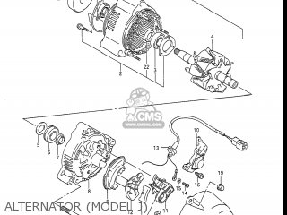 ALTERNATOR (MODEL J) - GSXR1100 1986 (G) USA (E03)