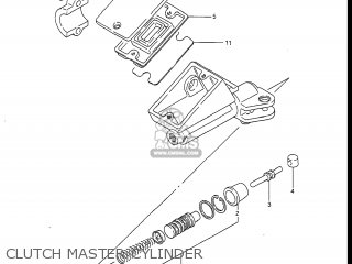 CLUTCH MASTER CYLINDER - GSXR1100 1986 (G) USA (E03)