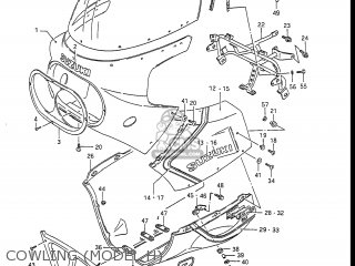 COWLING (MODEL H) - GSXR1100 1986 (G) USA (E03)