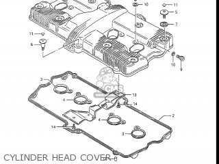 CYLINDER HEAD COVER - GSXR1100 1986 (G) USA (E03)