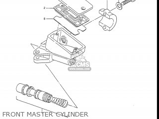 FRONT MASTER CYLINDER - GSXR1100 1986 (G) USA (E03)