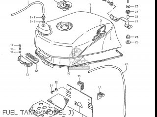 FUEL TANK (MODEL J) - GSXR1100 1986 (G) USA (E03)