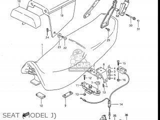 SEAT (MODEL J) - GSXR1100 1986 (G) USA (E03)