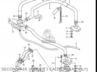 SECOND AIR (MODEL J CALIFORNIA ONLY) - GSXR1100 1986 (G) USA (E03)
