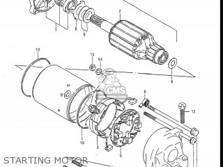 STARTING MOTOR - GSXR1100 1986 (G) USA (E03)
