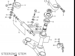 STEERING STEM - GSXR1100 1986 (G) USA (E03)