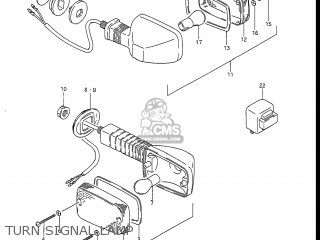 TURN SIGNAL LAMP - GSXR1100 1986 (G) USA (E03)