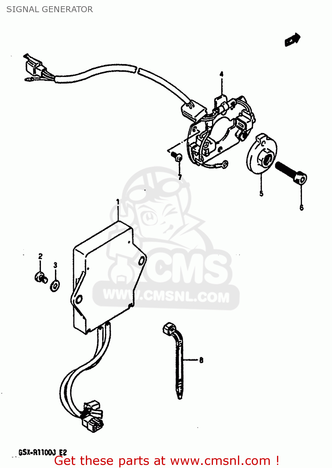 SIGNAL GENERATOR GSXR1100 1987 (H) (E01 E02 4 6 15 16 17 18 21 22 24 25 34 39 53)
