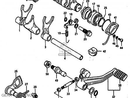 GEAR SHIFTING - GSXR1100 1987 (H) (E01 E02 4 6 15 16 17 18 21 22 24 25 34 39 53)