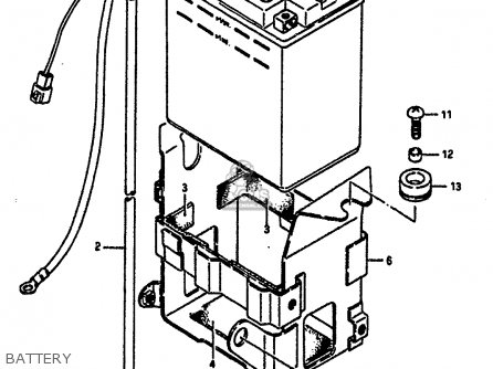 BATTERY - GSXR1100 1987 (H) (E01 E02 4 6 15 16 17 18 21 22 24 25 34 39 53)