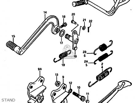STAND - GSXR1100 1987 (H) (E01 E02 4 6 15 16 17 18 21 22 24 25 34 39 53)
