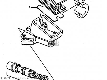 FRONT MASTER CYLINDER - GSXR1100 1987 (H) (E01 E02 4 6 15 16 17 18 21 22 24 25 34 39 53)