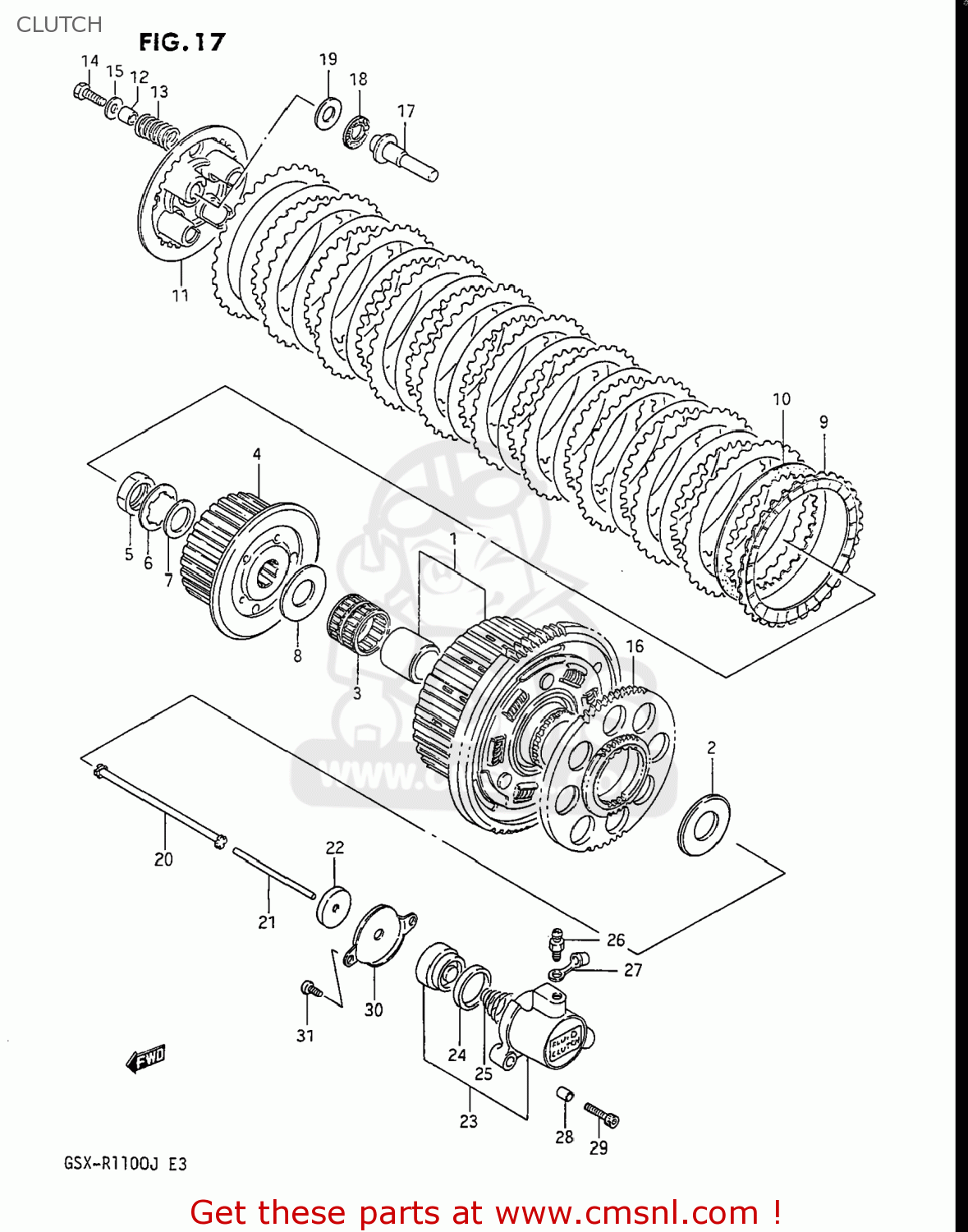 CLUTCH GSXR1100 1987 (H) USA (E03)