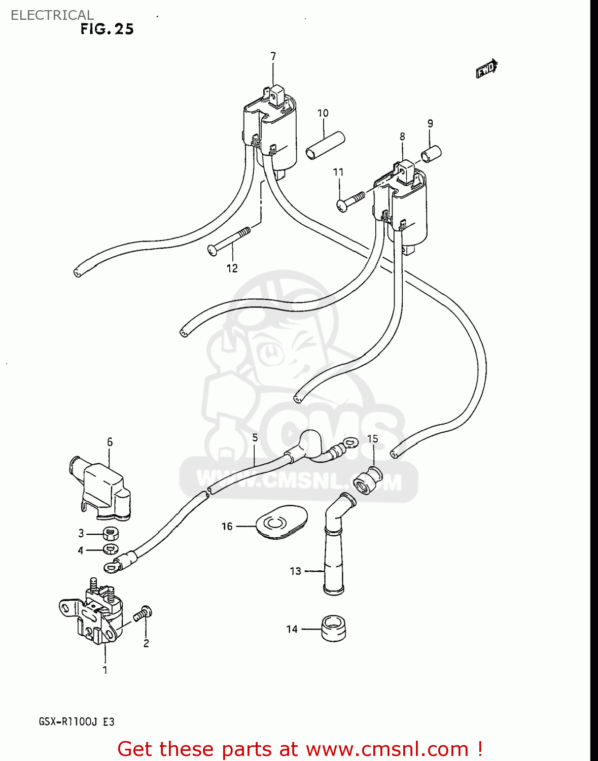 ELECTRICAL GSXR1100 1987 (H) USA (E03)