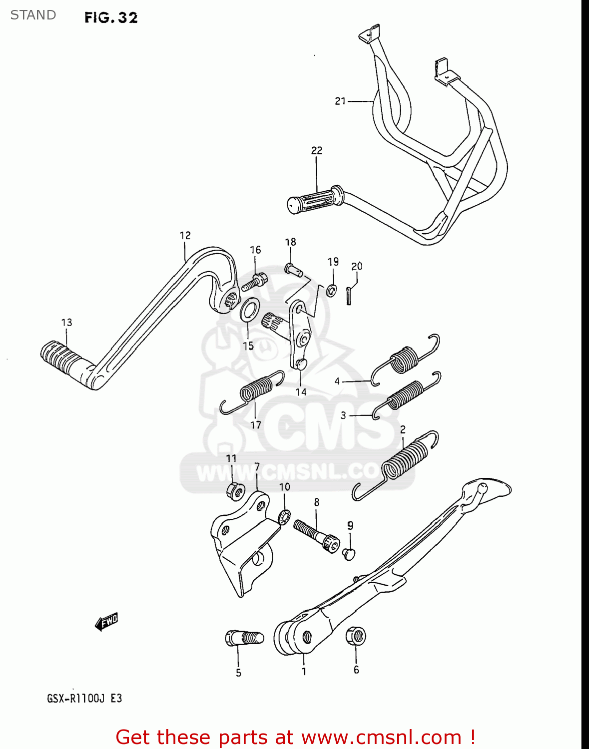 STAND GSXR1100 1987 (H) USA (E03)