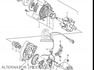 ALTERNATOR (MODEL G/H) - GSXR1100 1987 (H) USA (E03)