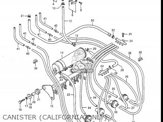 CANISTER (CALIFORNIA ONLY) - GSXR1100 1987 (H) USA (E03)