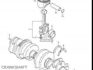 CRANKSHAFT - GSXR1100 1987 (H) USA (E03)
