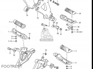 FOOTREST - GSXR1100 1987 (H) USA (E03)