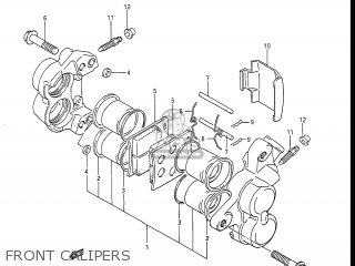 FRONT CALIPERS - GSXR1100 1987 (H) USA (E03)