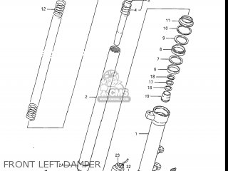 FRONT LEFT DAMPER - GSXR1100 1987 (H) USA (E03)
