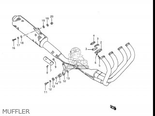 MUFFLER - GSXR1100 1987 (H) USA (E03)