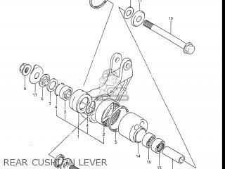 REAR CUSHION LEVER - GSXR1100 1987 (H) USA (E03)