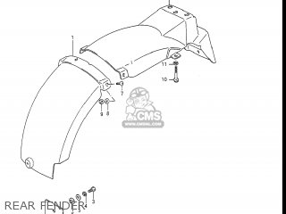 REAR FENDER - GSXR1100 1987 (H) USA (E03)