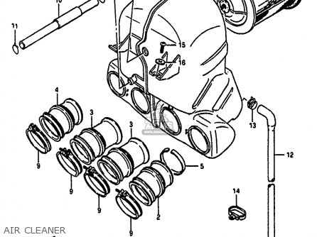 AIR CLEANER - GSXR1100 1988 (J) (E02 E04 E06 15 16 17 18 21 22 24 25 34 39 53)